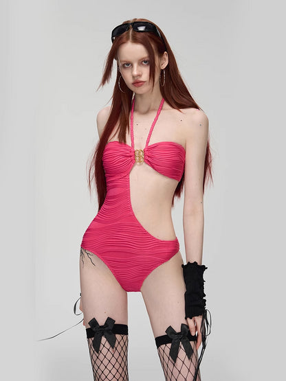 Anqinwind Swimsuit Female Sexy and Thin 2025 Fashion Personality Gathers High Sense Pure Desire Wind Vacation Swimsuit